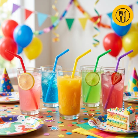 500x plastic rietjes - herbruikbaar rietje - buigrand 5x230mm - reusable (Europese norm EN12875-1 gecertificeerd)