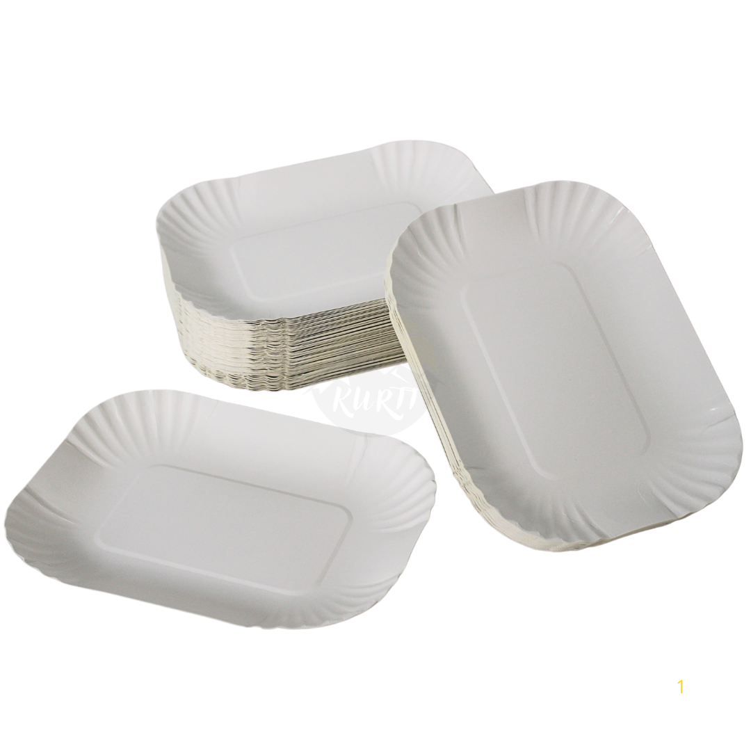 Scalloped cardboard tray - 250 pieces