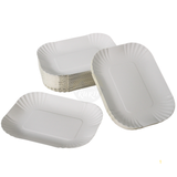 Scalloped cardboard tray - 250 pieces