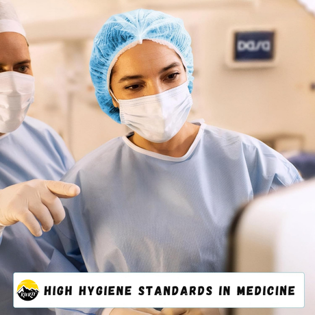 PP Hairnets bleu Béret non tissé - 100 pièces