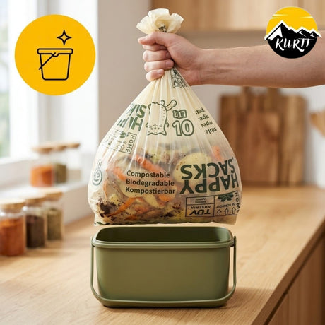 Biozakken 10 liter, 43 x 44 cm, doos 40 rollen à 10 stuks - 400 zakken
