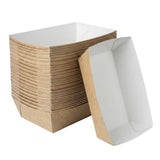 Frietbakjes XL A50 Karton Kraft/Wit – 167 × 100 × 53 mm | Extra Groot & Diep