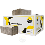 5000 stuks, Papieren handdoekjes 1-laags, grijs 25 x 23 cm, Z vouw papieren handdoekjes, handdoekjes papier