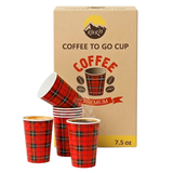 2500x Koffiebekers Karton 180ml - Kartonnen Wegwerpbekers to go - inclusief sup