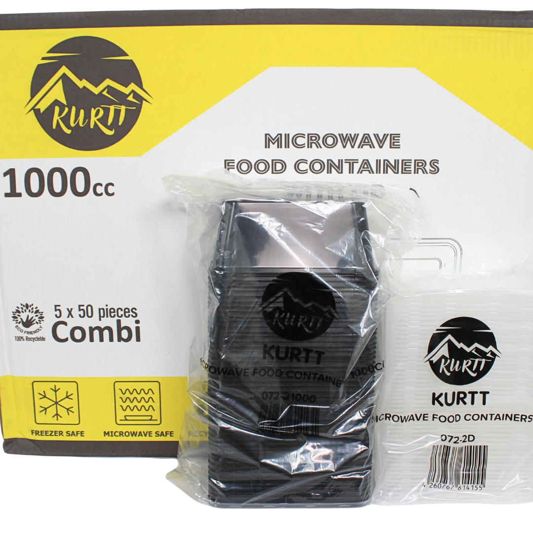 Microwave containers with lid black
