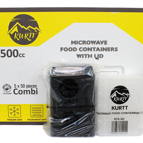 Récipients pour micro-ondes avec couvercle - récipients pour préparation de repas - robustes et flexibles - récipients alimentaires - noir