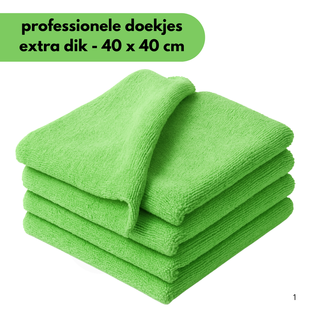 Microfiber cloths - polishing cloths 40 x 40 cm - 80 pieces
