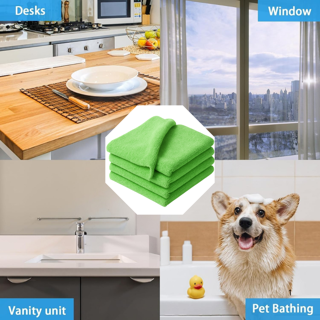 Microfiber cloths - polishing cloths 40 x 40 cm - 80 pieces