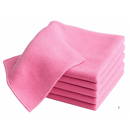 Microvezeldoeken 40x40cm – 80 stuks | Poetsdoeken Geel Groen Blauw Roze | Schoonmaakdoeken Professioneel Streepvrij