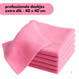 Microfiber cloths - polishing cloths 40 x 40 cm - 80 pieces