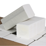 Serviettes en papier blanches 2 couches 24 x 21 cm V-Fold-3,200 feuilles