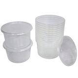 Herbruikbaar Transparant Rond 500cc - 100 stuks