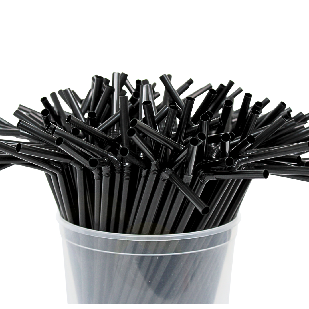 500x Plastic rietjes - herbruikbaar rietje - buigrand 5x230mm - reusable ( europese norm EN12875-1 gecertificeerd)