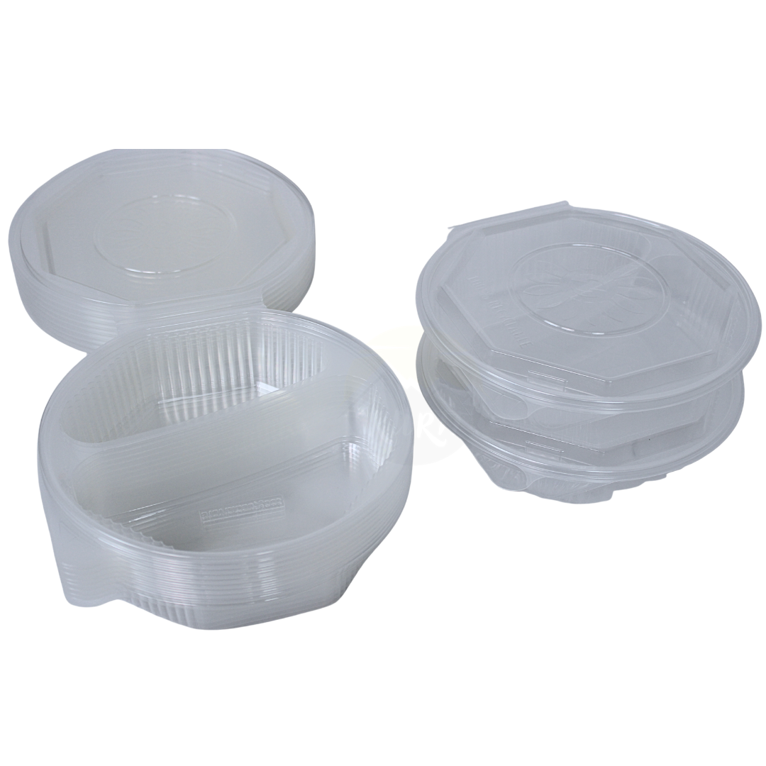 ripboxx® MEAL's Klapschaal PP Transparant  | 1-vaks, 2-vaks & 3-vaks