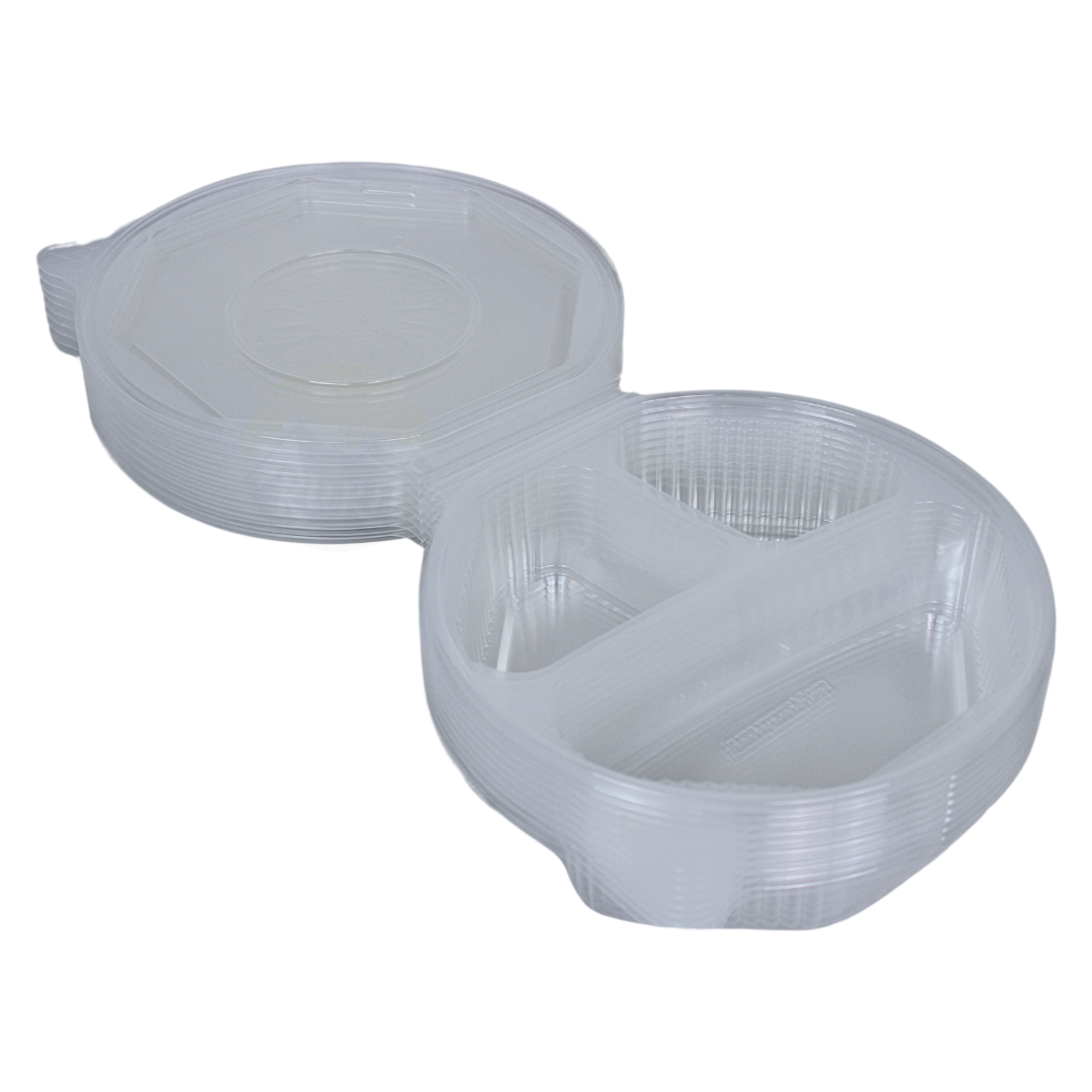 ripboxx® MEAL's Klapschaal PP Transparant  | 1-vaks, 2-vaks & 3-vaks