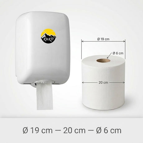 Poetsrollen Cellulose 2-Laags 20cm – 6 Stuks voor Dispenser