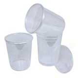 100x inclusief deksel plastic potjes - vershoudbakjes 1000cc - magnetronbakjes Geschikt voor Soep, Delicatessen, Snoepgoed of Muntjes