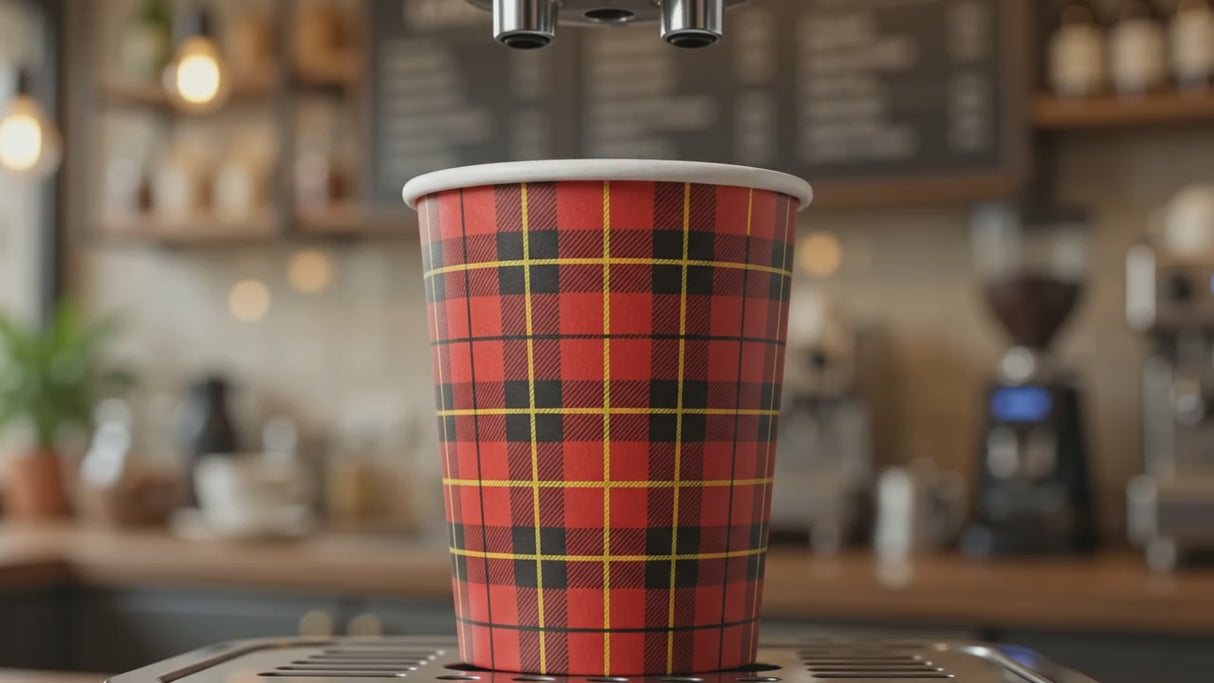 2500x Koffiebekers Karton 180ml - Kartonnen Wegwerpbekers to go - inclusief sup