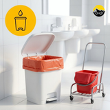 HDPE Afvalzakken 58 x 100 cm T23 Rood – 60 liter – doos 500 stuks