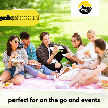 Paper plate/bowl 13x20cm white - 250 pieces