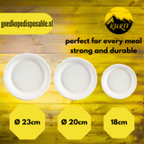 Cardboard plates 16 cm - 100 pieces