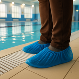 Couvre-chaussures jetables bleus - 100 pièces