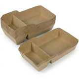 Kraft snackbakjes vetvrij – kraftpapier frietbakjes wegwerp 7 maten | A7 t/m A50 | 50/100/500 stuks