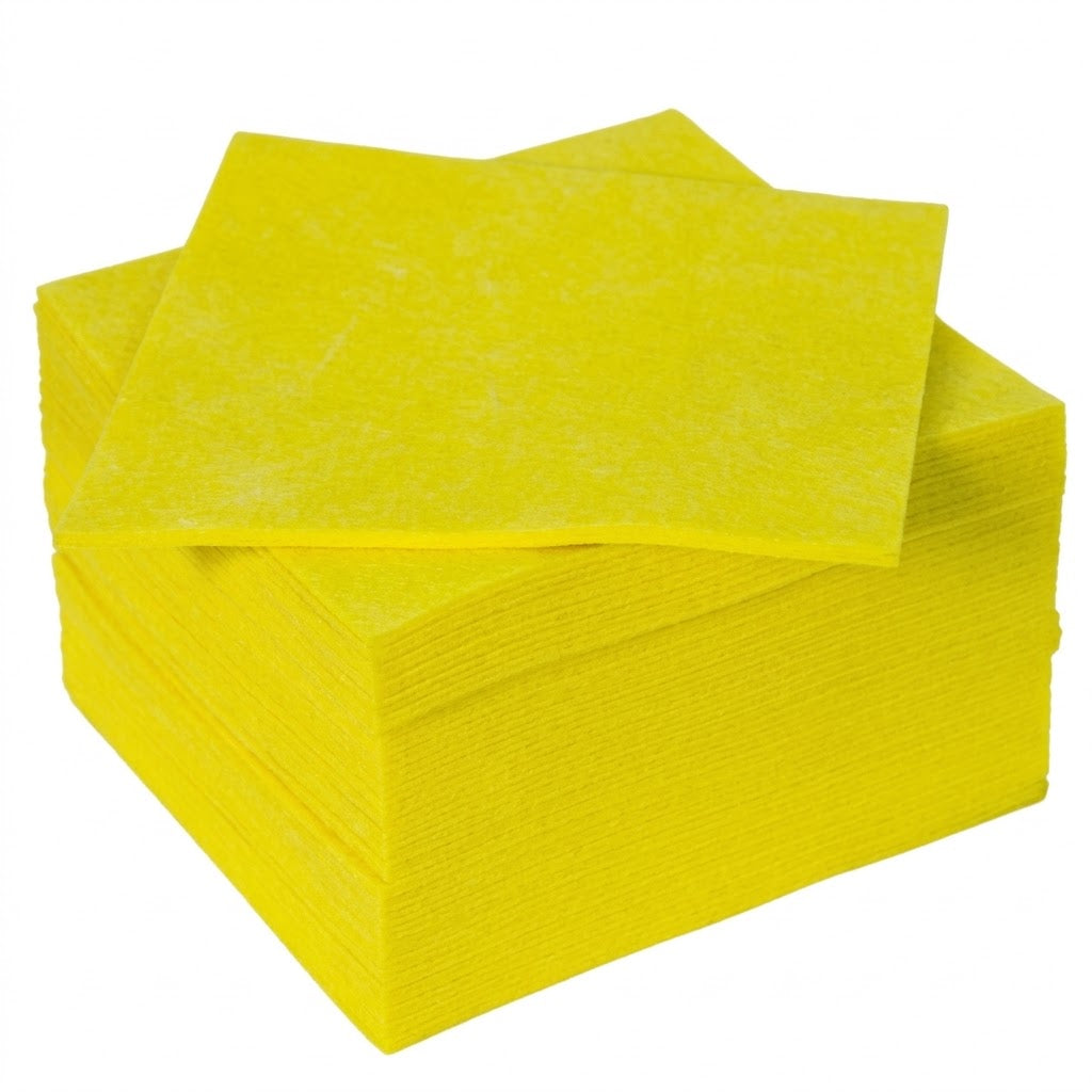 Sopdoeken Vaatdoeken Geel 38x40cm – Viscose Pluisarm HACCP Horeca | 200 Stuks