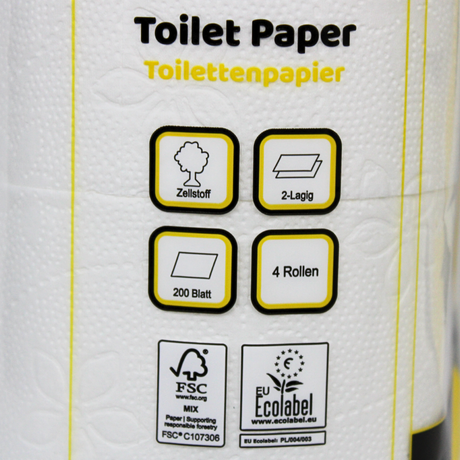 KURTT wc papier (2-laags) 200 vellen, extra zacht toilet papier