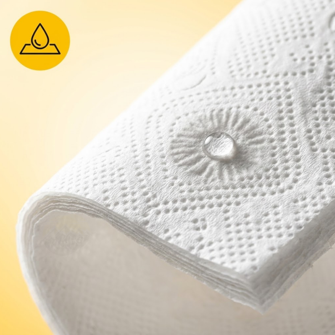 Toiletpapier 4-laags (cellulose) Zacht wc papier met Luxe Uitstraling en hoog Absorptievermogen. 150 vellen per rol