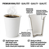 Witte Koffiebekers Karton 180ml – 2500 Stuks | Automatenbeker 70mm | SUP-toeslag Inbegrepen