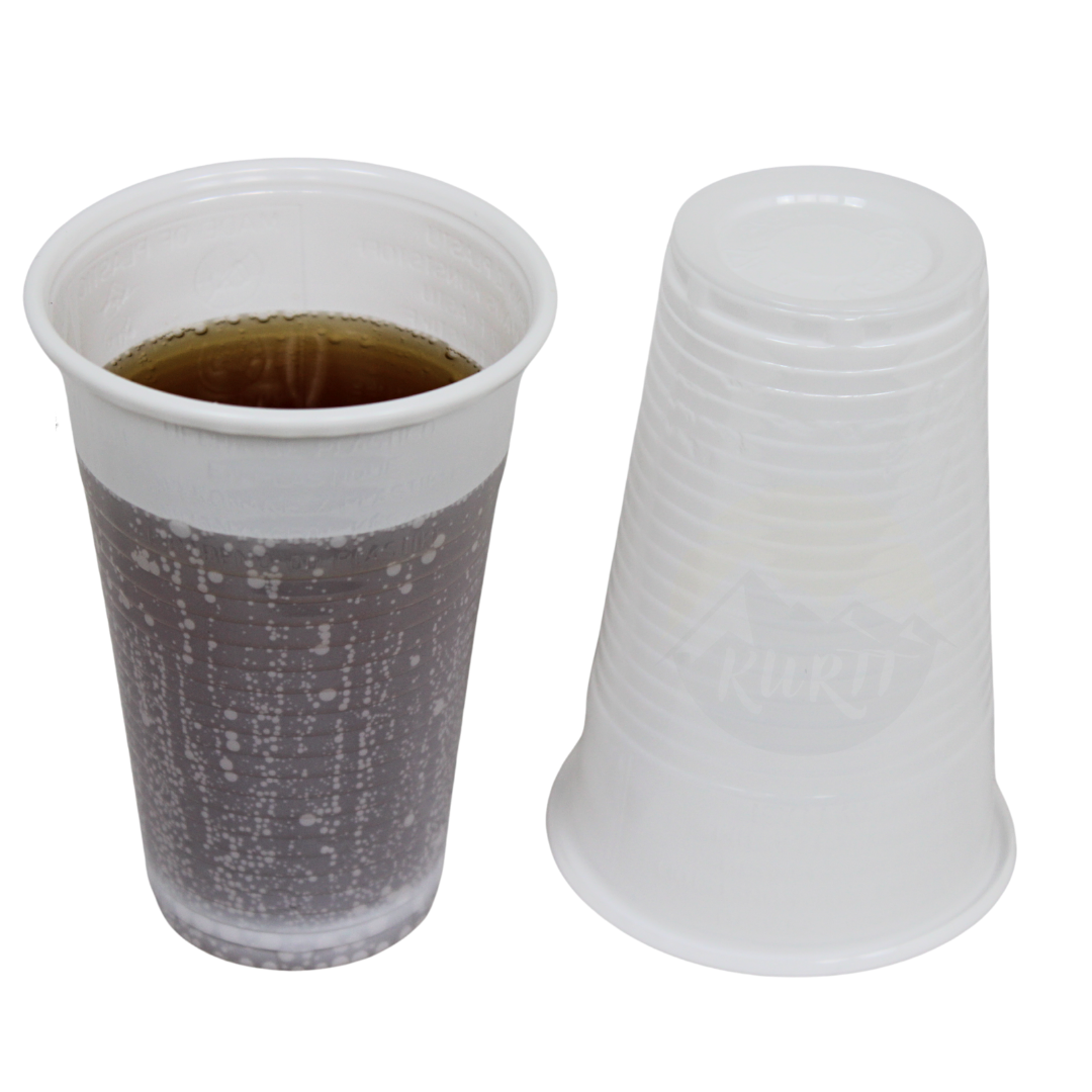 Disposable drinking cups white 0.2l - 100 pieces