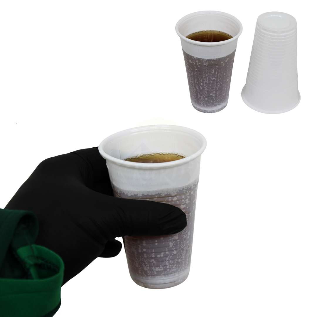 Disposable drinking cups white 0.2l - 100 pieces