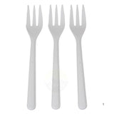 Snack/Friet vork wit 130mm (extra sterk)