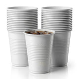 Wegwerpdrinkbekers wit 0,2l - 100 stuks