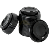Lids for coffee cups 80mm Ø black - 1000 pieces
